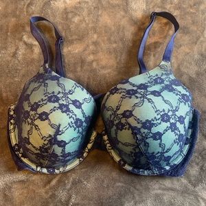 Victoria’s Secret Navy Blue Lace Bra Size 38D